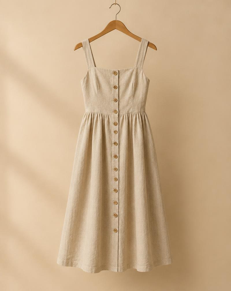 Vestido Lino Arena